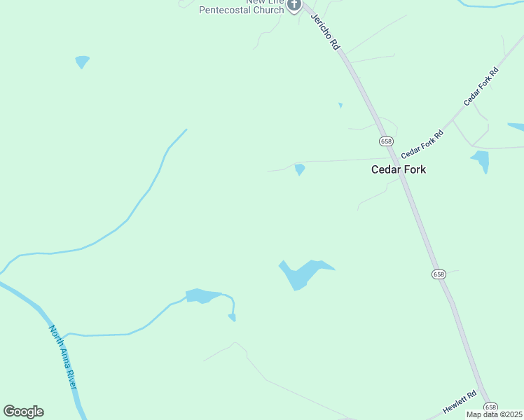 map of restaurants, bars, coffee shops, grocery stores, and more near 5650 Jericho Road in Ruther Glen