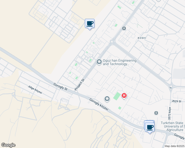 map of restaurants, bars, coffee shops, grocery stores, and more near in Ashgabat