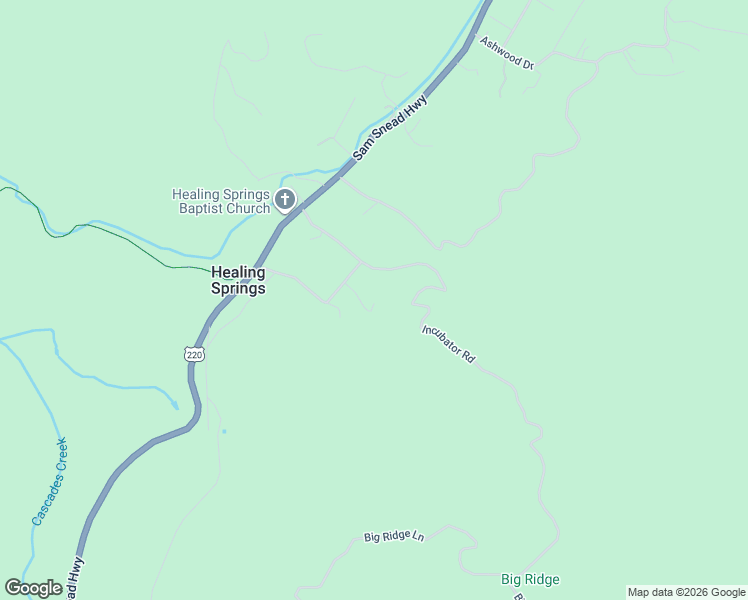 map of restaurants, bars, coffee shops, grocery stores, and more near 65 Cubbley Road in Hot Springs