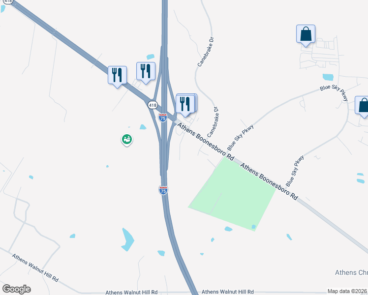 map of restaurants, bars, coffee shops, grocery stores, and more near 5532 Athens Boonesboro Road in Lexington