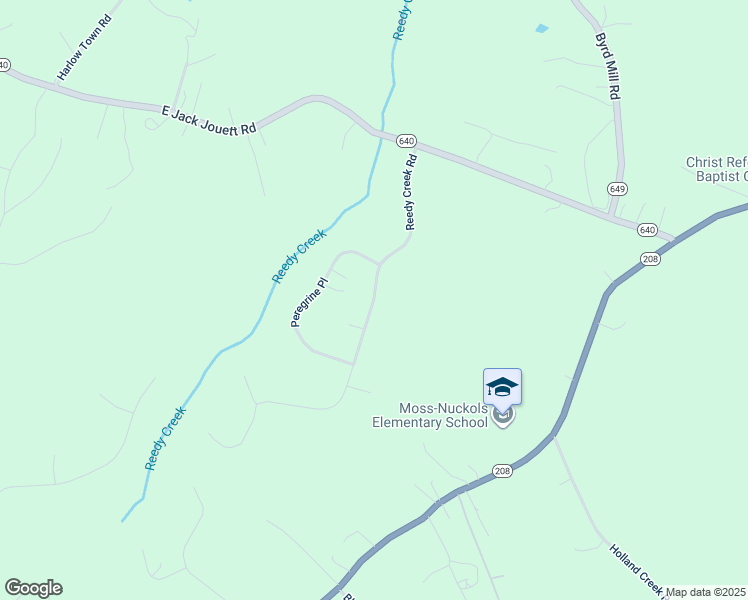map of restaurants, bars, coffee shops, grocery stores, and more near 431 Reedy Creek Road in Louisa