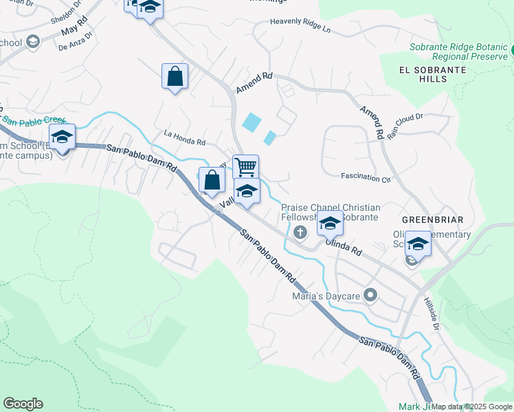 map of restaurants, bars, coffee shops, grocery stores, and more near 10 Jo Lin Court in El Sobrante