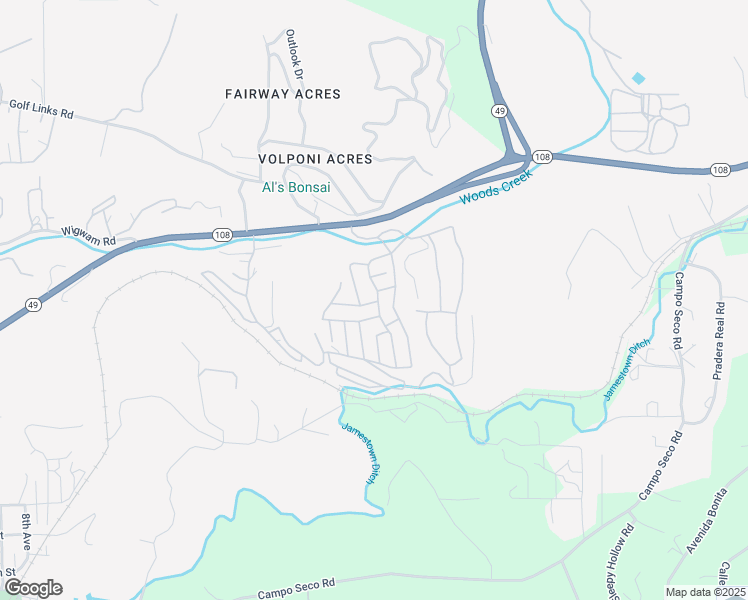 map of restaurants, bars, coffee shops, grocery stores, and more near 18717 Mill Villa Road in Jamestown