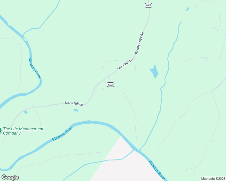 map of restaurants, bars, coffee shops, grocery stores, and more near 2806 Rivanna Ridge in Albemarle
