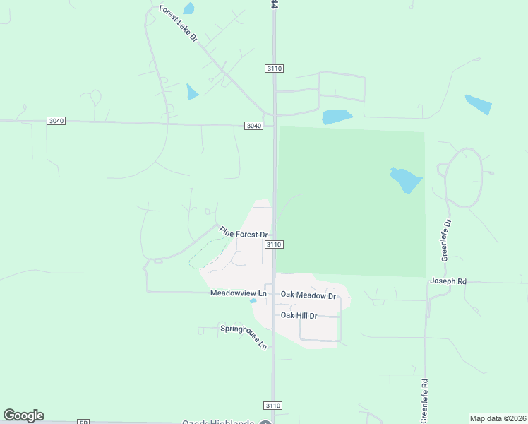 map of restaurants, bars, coffee shops, grocery stores, and more near 11970 Village Circle in Rolla