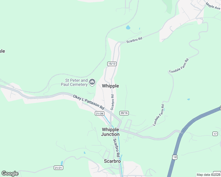 map of restaurants, bars, coffee shops, grocery stores, and more near 47 Washington Road in Scarbro