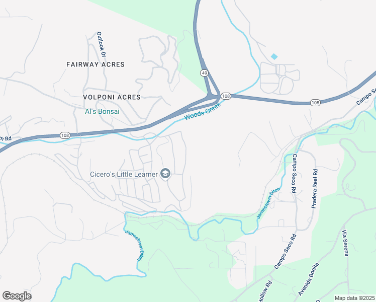 map of restaurants, bars, coffee shops, grocery stores, and more near 18633 Vista Drive in Jamestown