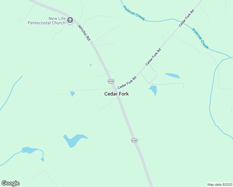 map of restaurants, bars, coffee shops, grocery stores, and more near 5650 Jericho Road in Ruther Glen
