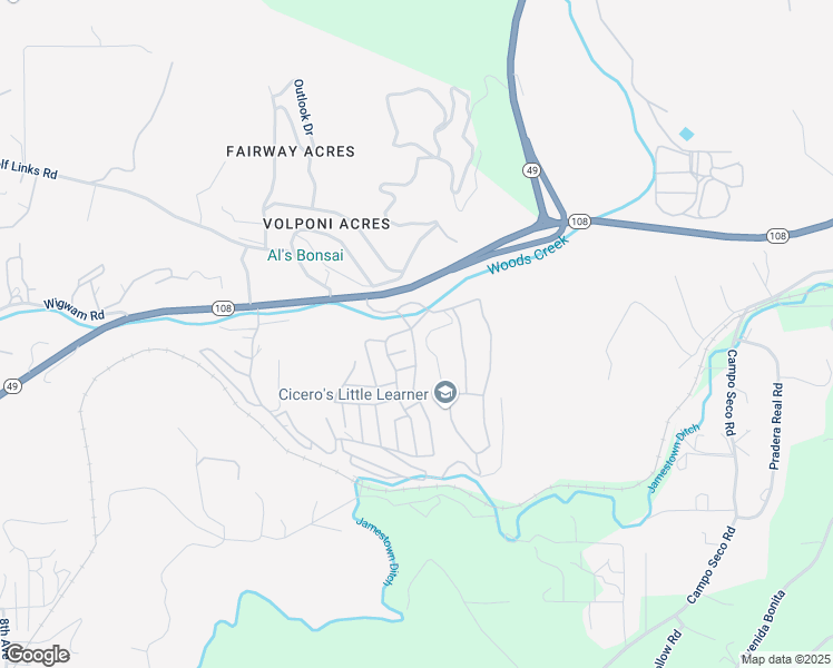 map of restaurants, bars, coffee shops, grocery stores, and more near Lohman Drive in Jamestown