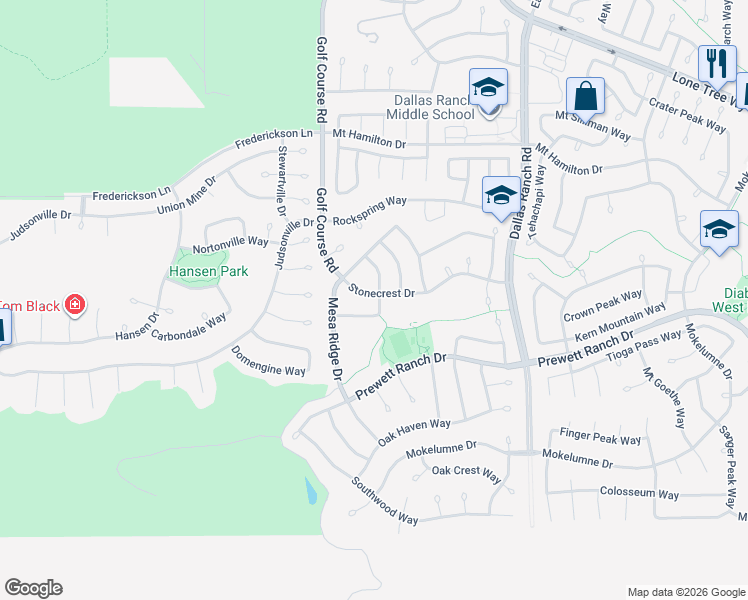 map of restaurants, bars, coffee shops, grocery stores, and more near 1025 Stonecrest Drive in Antioch
