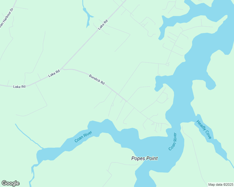 map of restaurants, bars, coffee shops, grocery stores, and more near Bundick Road in Northumberland County