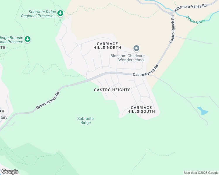 map of restaurants, bars, coffee shops, grocery stores, and more near Woodview Drive & Cabrillo Sur in El Sobrante