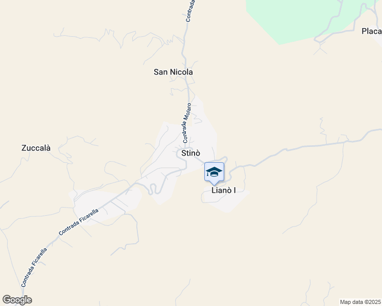 map of restaurants, bars, coffee shops, grocery stores, and more near 105 Contrada Ficarella in Città metropolitana di Reggio Calabria