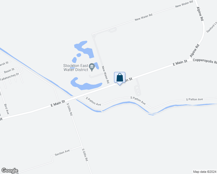 map of restaurants, bars, coffee shops, grocery stores, and more near 6666 East Main Street in Stockton