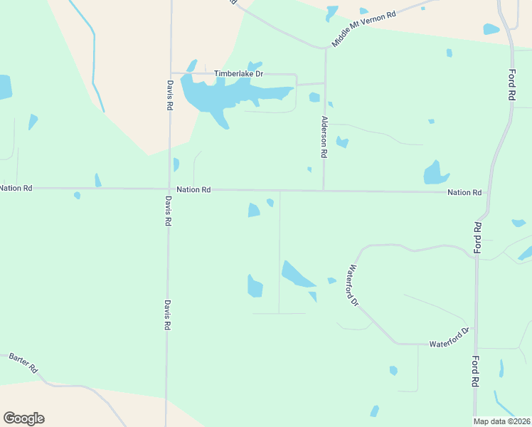 map of restaurants, bars, coffee shops, grocery stores, and more near 8225 Nation Road in Mount Vernon