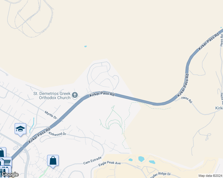 map of restaurants, bars, coffee shops, grocery stores, and more near 2298 Flagstone Way in Concord
