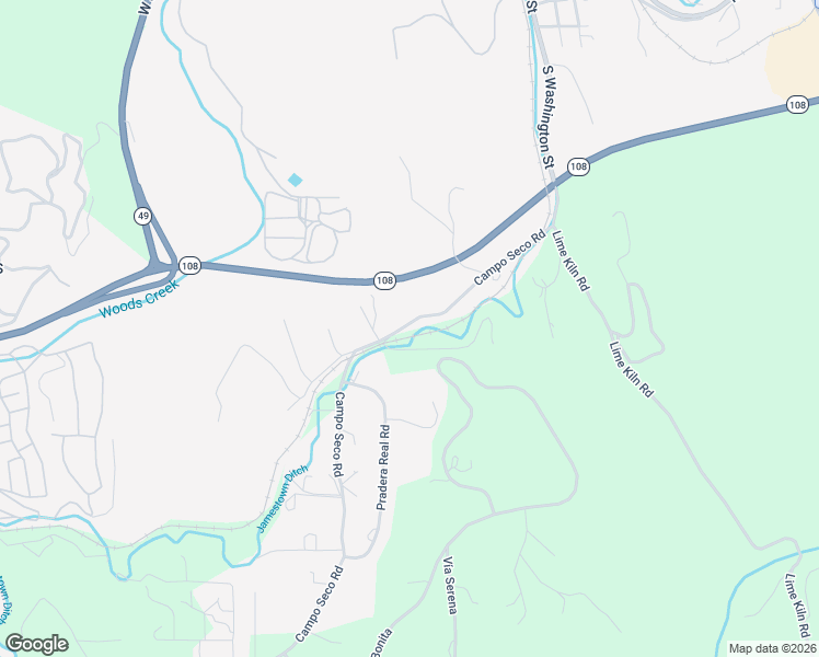 map of restaurants, bars, coffee shops, grocery stores, and more near 11965 Campo Seco Road in Sonora