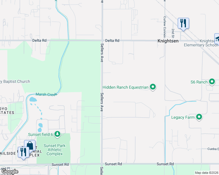 map of restaurants, bars, coffee shops, grocery stores, and more near 4522 Sellers Avenue in Brentwood