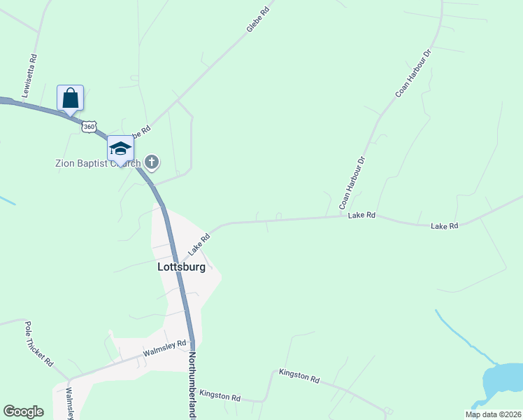 map of restaurants, bars, coffee shops, grocery stores, and more near 317 Lake Road in Lottsburg