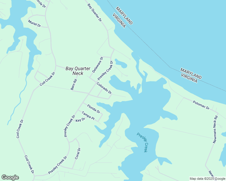 map of restaurants, bars, coffee shops, grocery stores, and more near 255 Colorado Drive in Heathsville