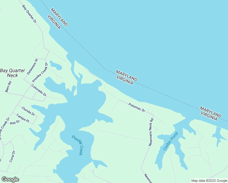 map of restaurants, bars, coffee shops, grocery stores, and more near 9 Potomac Drive in Heathsville