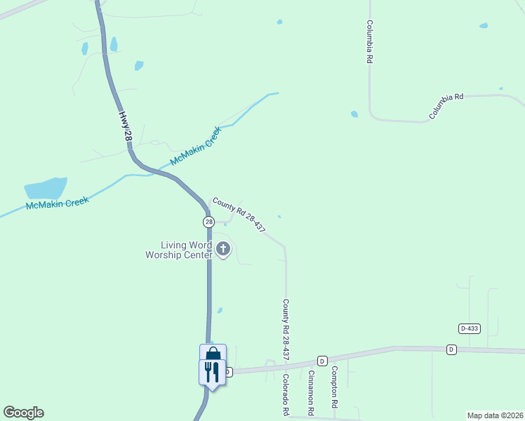 map of restaurants, bars, coffee shops, grocery stores, and more near 13416 Colorado Road in Dixon