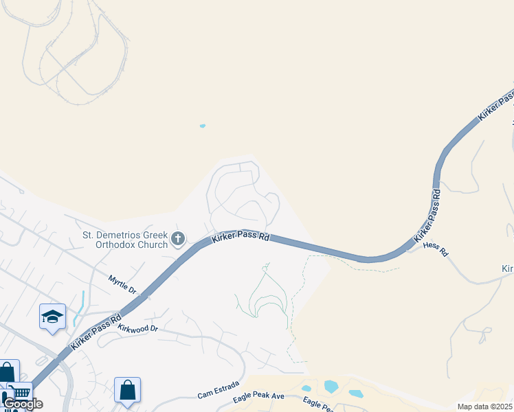 map of restaurants, bars, coffee shops, grocery stores, and more near 5233 Boulder Court in Concord