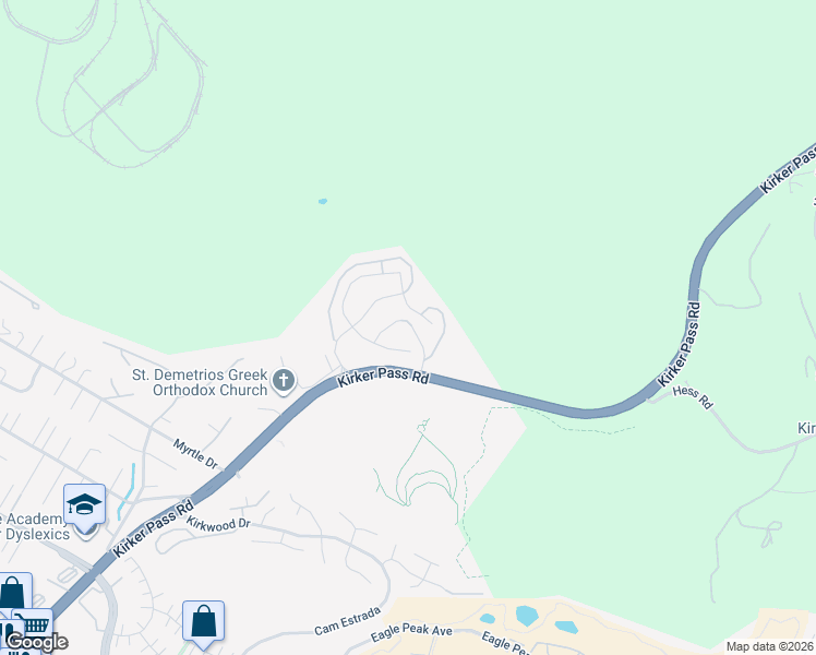 map of restaurants, bars, coffee shops, grocery stores, and more near 5217 Clearbrook Drive in Concord
