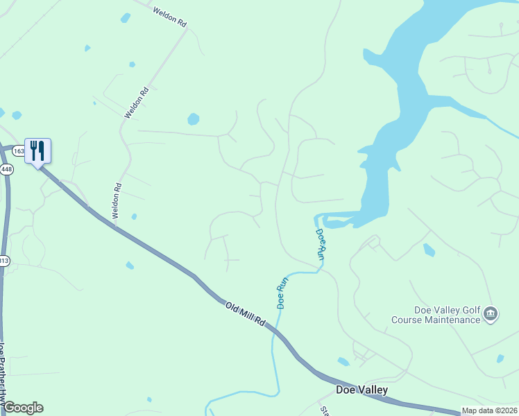 map of restaurants, bars, coffee shops, grocery stores, and more near 353 Catbird Road in Brandenburg