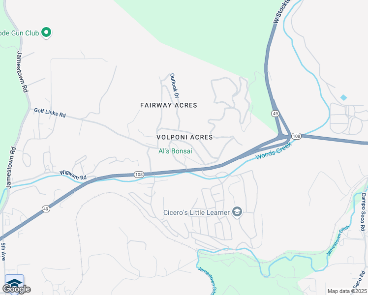 map of restaurants, bars, coffee shops, grocery stores, and more near 11172 Circle Drive in Jamestown