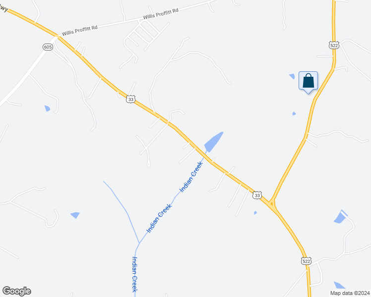 map of restaurants, bars, coffee shops, grocery stores, and more near 5308 Jefferson Highway in Mineral
