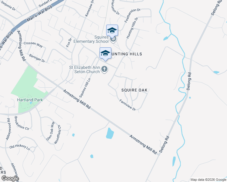 map of restaurants, bars, coffee shops, grocery stores, and more near 1716 Farmview Drive in Lexington