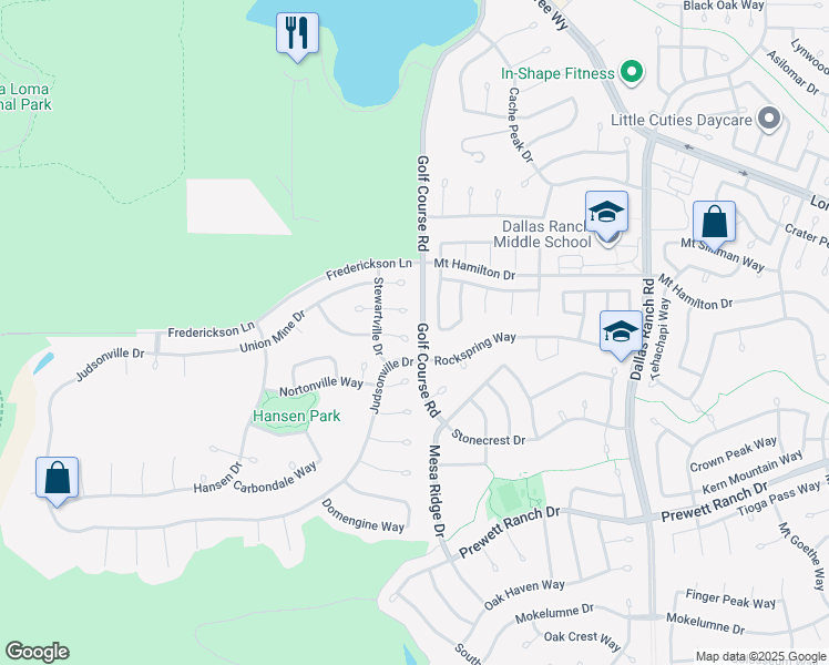 map of restaurants, bars, coffee shops, grocery stores, and more near 4959 Star Mine Court in Antioch