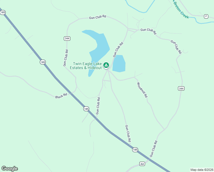 map of restaurants, bars, coffee shops, grocery stores, and more near Gun Club Road in Potosi