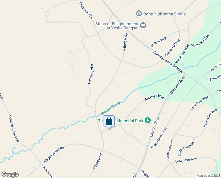 map of restaurants, bars, coffee shops, grocery stores, and more near 1467 West Badger Road in Crestone