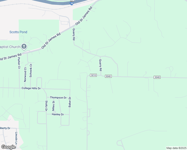 map of restaurants, bars, coffee shops, grocery stores, and more near 10653 Limestone Lane in Rolla