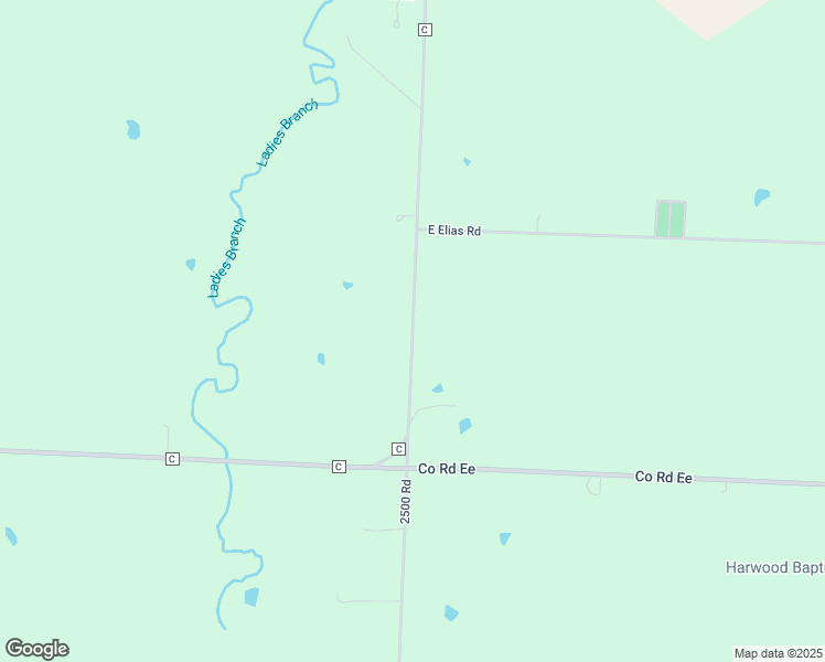 map of restaurants, bars, coffee shops, grocery stores, and more near County Road C in Harwood