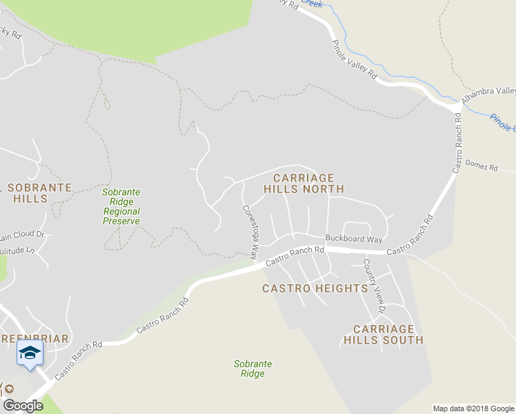 map of restaurants, bars, coffee shops, grocery stores, and more near 4728 Surrey Lane in El Sobrante