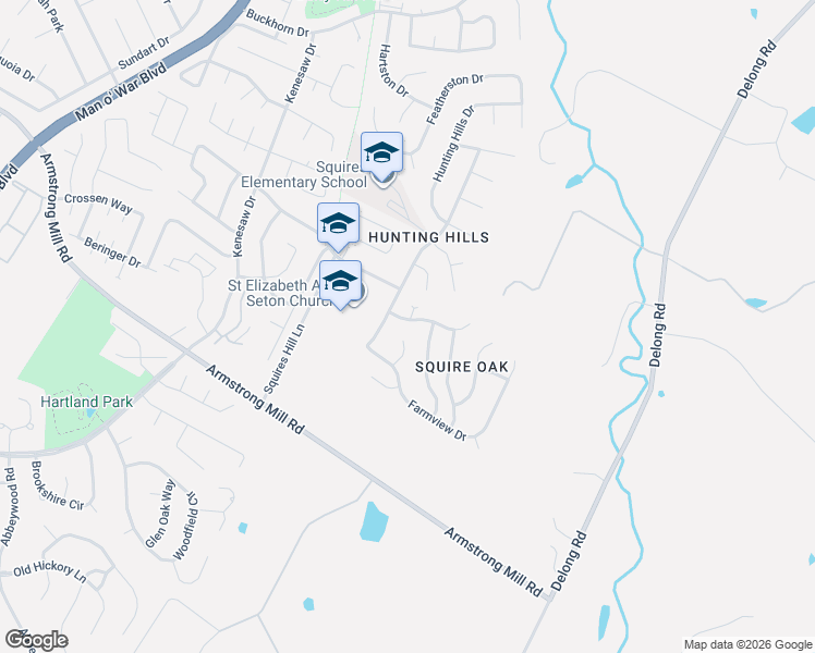 map of restaurants, bars, coffee shops, grocery stores, and more near 3401 West Edgebrook Drive in Lexington