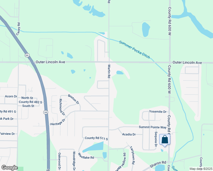 map of restaurants, bars, coffee shops, grocery stores, and more near 4699 West Martin Road in Newburgh