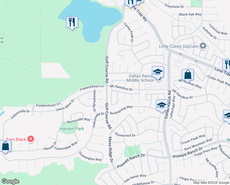 map of restaurants, bars, coffee shops, grocery stores, and more near 4106 Rogers Canyon Road in Antioch