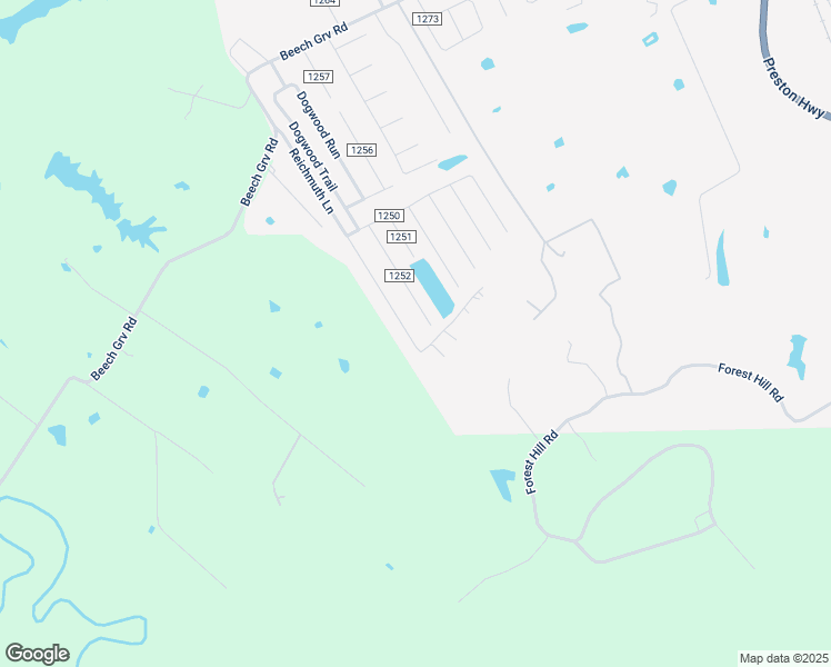 map of restaurants, bars, coffee shops, grocery stores, and more near 672 Reichmuth Lane in Shepherdsville