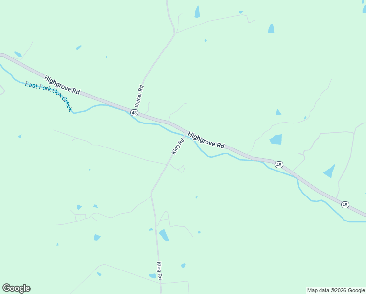 map of restaurants, bars, coffee shops, grocery stores, and more near 1360 King Road in Coxs Creek