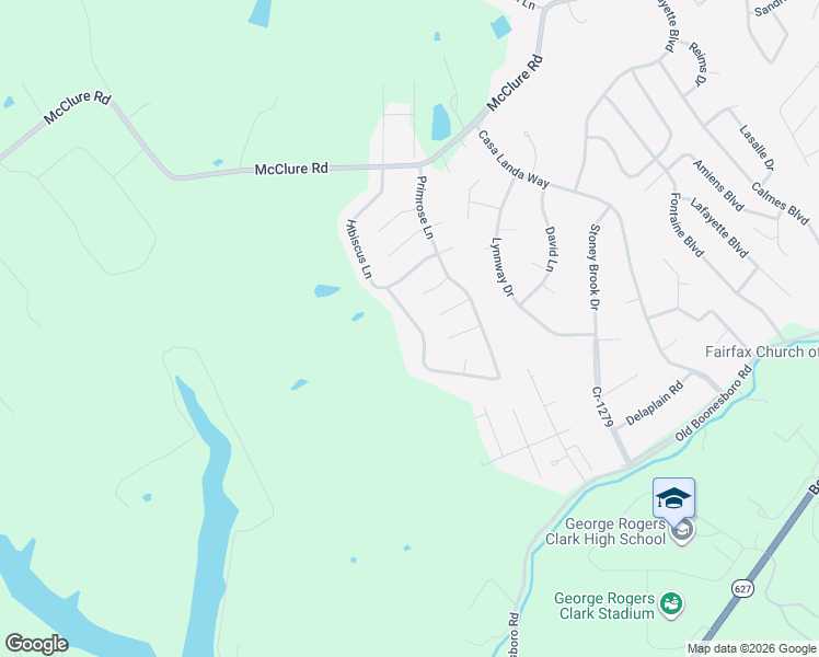map of restaurants, bars, coffee shops, grocery stores, and more near 213 Hibiscus Lane in Winchester