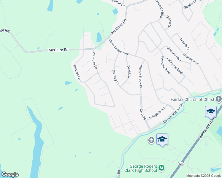 map of restaurants, bars, coffee shops, grocery stores, and more near 317 Primrose Lane in Winchester