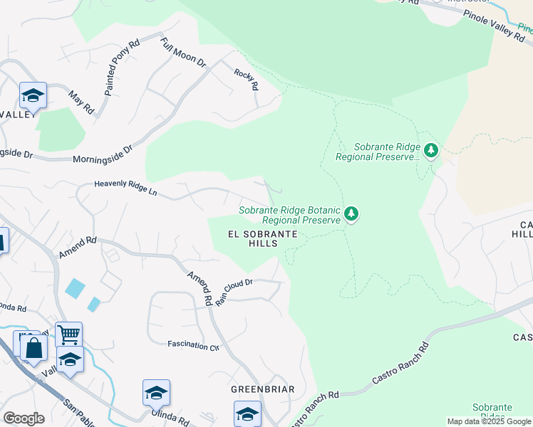 map of restaurants, bars, coffee shops, grocery stores, and more near 5430 Heavenly Ridge Lane in Richmond