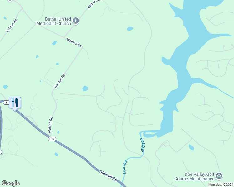 map of restaurants, bars, coffee shops, grocery stores, and more near 366 Mockingbird Road in Brandenburg