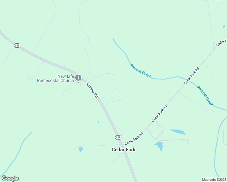 map of restaurants, bars, coffee shops, grocery stores, and more near 5415 Jericho Road in Ruther Glen