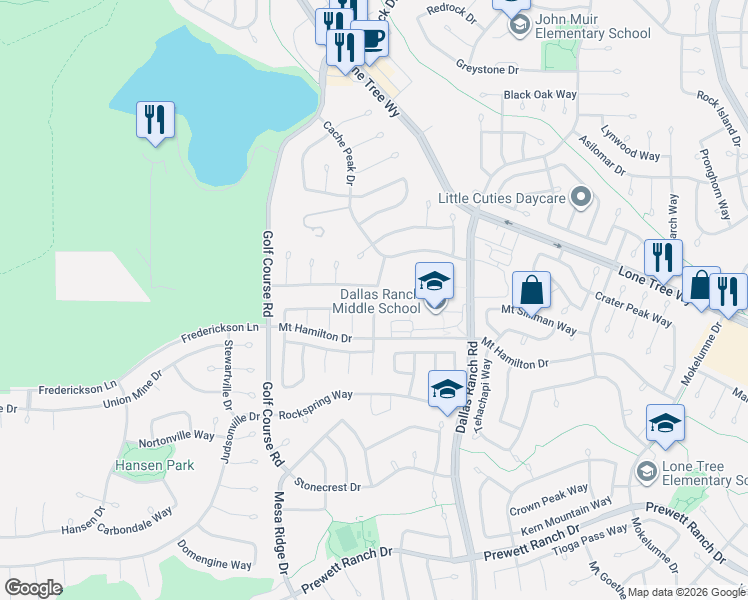 map of restaurants, bars, coffee shops, grocery stores, and more near 4112 Montgomery Hill Drive in Antioch