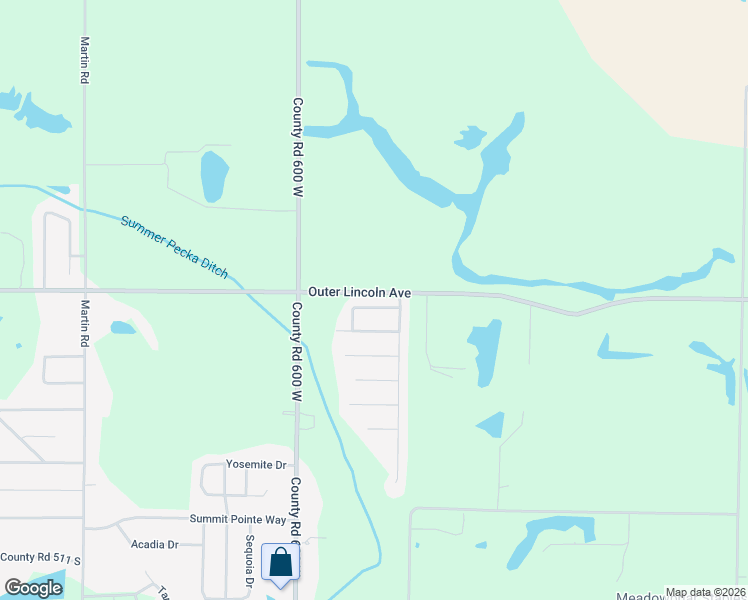 map of restaurants, bars, coffee shops, grocery stores, and more near 5762-5800 West Lincoln Avenue in Newburgh